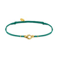 Carica l'immagine nel visualizzatore della galleria, Bracciale cordino con moschettone ad anello centrale
