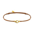 Carica l'immagine nel visualizzatore della galleria, Bracciale cordino con moschettone ad anello centrale
