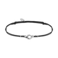 Carica l'immagine nel visualizzatore della galleria, Bracciale cordino con moschettone ad anello centrale
