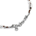 Carica l'immagine nel visualizzatore della galleria, Bracciale cordino marrone con perle 6mm - Desidero
