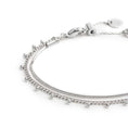 Carica l'immagine nel visualizzatore della galleria, Bracciale doppia catena snake e grumetta con sfere
