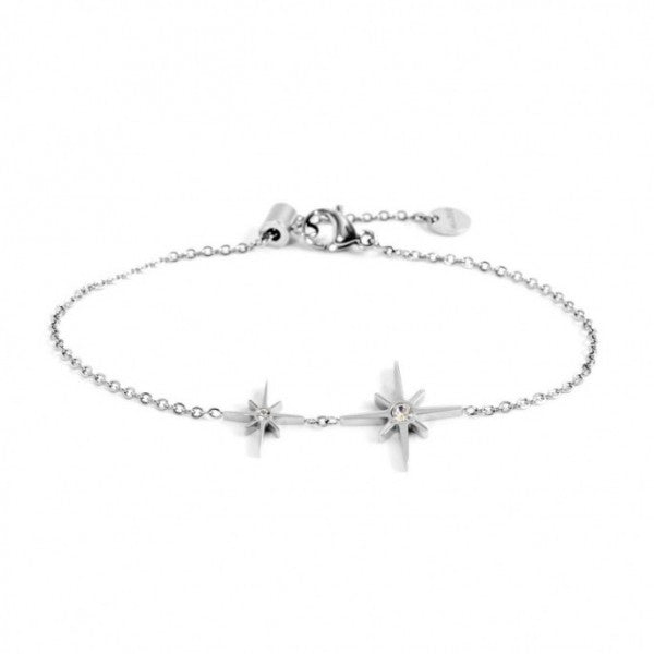 33BR0013 BRACCIALE DOPPIO PENDENTE ROSA DEI VENTI