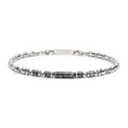 Carica l'immagine nel visualizzatore della galleria, Bracciale elementi in pietra ed elementi in ematite catena box - Desidero
