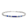 Carica l'immagine nel visualizzatore della galleria, Bracciale elementi in pietra ed elementi in ematite catena marine - Desidero
