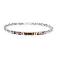 Carica l'immagine nel visualizzatore della galleria, Bracciale elementi in pietra ed elementi in ematite catena marine - Desidero
