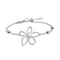 Carica l'immagine nel visualizzatore della galleria, Bracciale fiore con perla centrale

