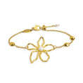 Carica l'immagine nel visualizzatore della galleria, Bracciale fiore con perla centrale
