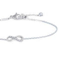 Carica l'immagine nel visualizzatore della galleria, Bracciale infinito con zirconi bianchi
