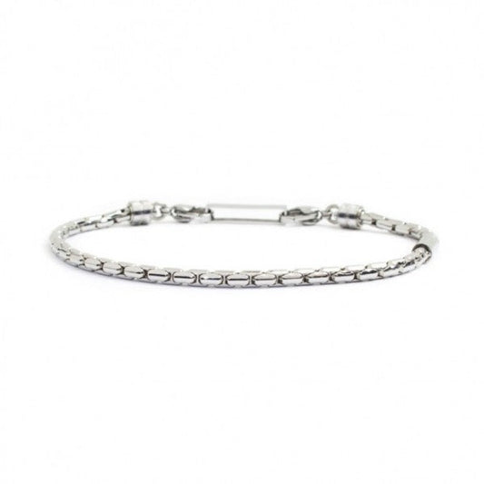 4BR1828 BRACCIALE LUCIDO CATENA OVAL BOX 3MM