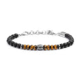 Carica l'immagine nel visualizzatore della galleria, Bracciale onice e occhio di tigre - Desidero
