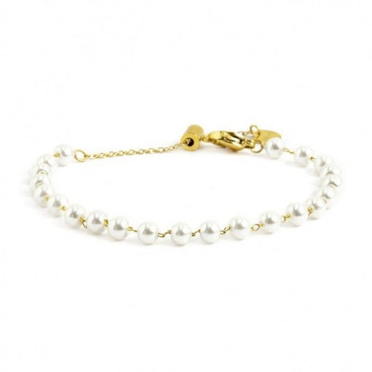 2br0090g-w BRACCIALE CON PERLE 4.30mm