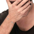 Carica l'immagine nel visualizzatore della galleria, Bracciale rigido cerchi con zirconi bianchi
