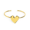 Carica l'immagine nel visualizzatore della galleria, Bracciale rigido con cuore irregolare
