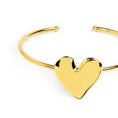 Carica l'immagine nel visualizzatore della galleria, Bracciale rigido con cuore irregolare
