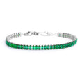 Carica l'immagine nel visualizzatore della galleria, Bracciale tennis cristalli baguette - Desidero

