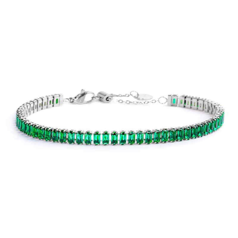 Bracciale tennis cristalli baguette - Desidero