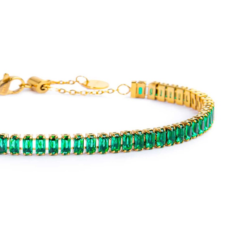 Bracciale tennis cristalli baguette - Desidero