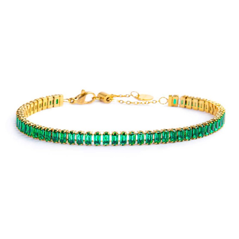 Bracciale tennis cristalli baguette - Desidero