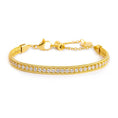 Carica l'immagine nel visualizzatore della galleria, Bracciale tennis zirconi baguette catena snake squadrata
