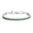Carica l'immagine nel visualizzatore della galleria, Bracciale tennis zirconi baguette catena snake squadrata
