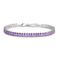 Carica l'immagine nel visualizzatore della galleria, Bracciale tennis zirconi baguette
