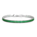 Carica l'immagine nel visualizzatore della galleria, Bracciale tennis zirconi baguette

