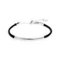 Carica l'immagine nel visualizzatore della galleria, Bracciale triplo filo con cordino cerato con tubolare centrale
