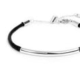 Carica l'immagine nel visualizzatore della galleria, Bracciale triplo filo con cordino cerato con tubolare centrale
