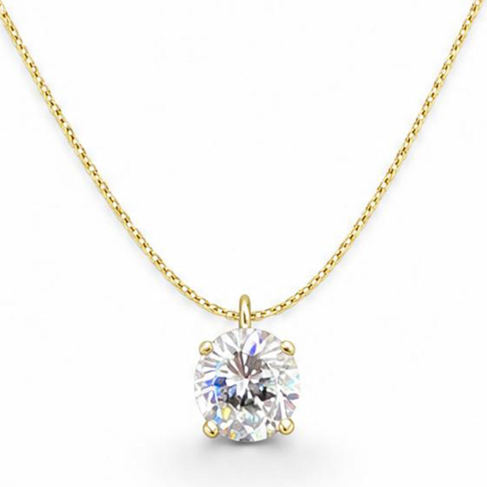 COLLANA A GIROCOLLO CON PUNTO LUCE - Silver 925