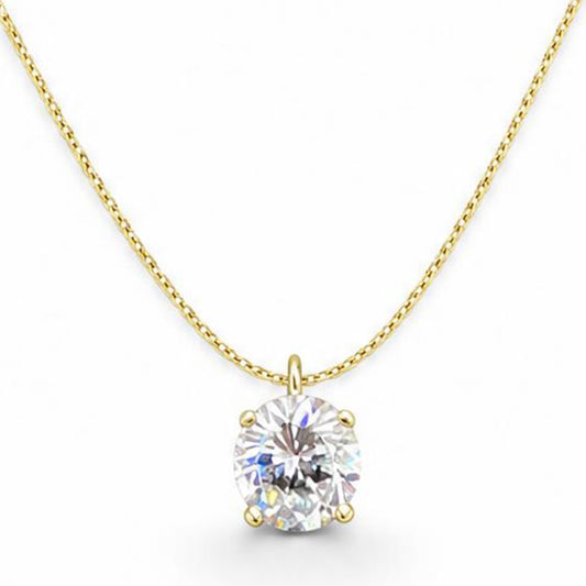 COLLANA A GIROCOLLO CON PUNTO LUCE - Silver 925