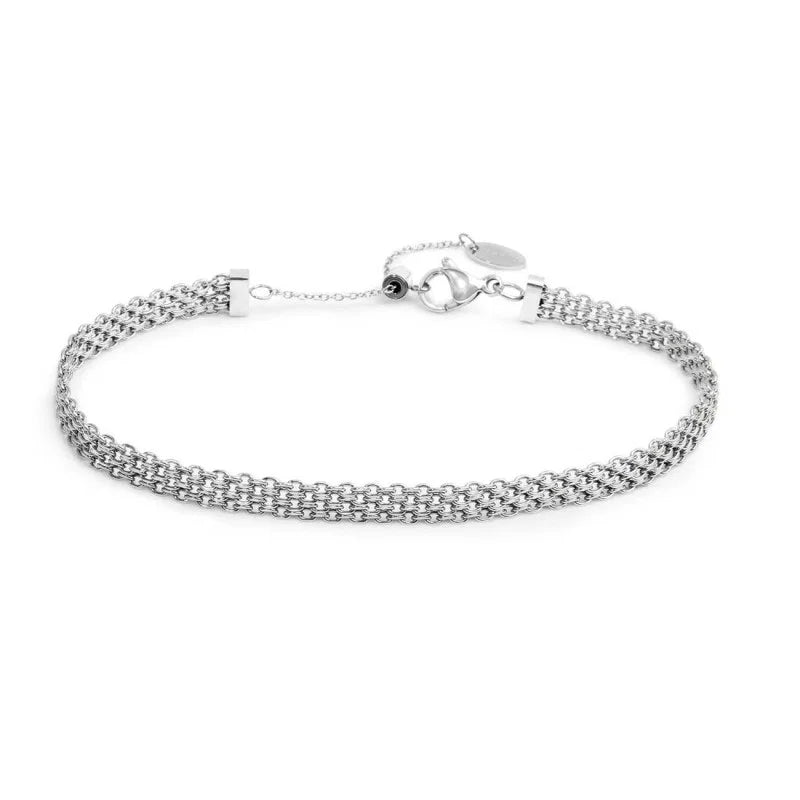 CAVIGLIERA CATENA A MAGLIA MESH ACCIAIO