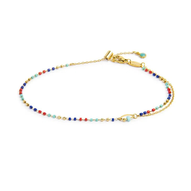 CAVIGLIERA CATENA CON MYUKI MULTICOLORE