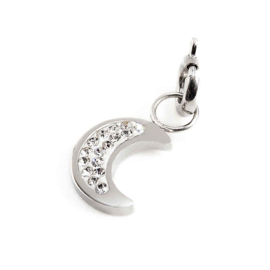 18ch093-w Charm strass bianchi luna