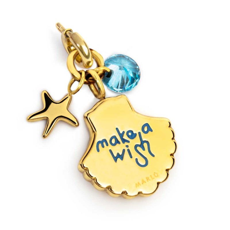 Charm conchiglia con perla