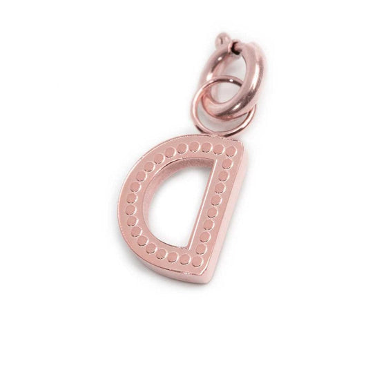 Charm lettera D con cristalli - Desidero