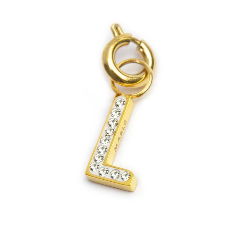 Charm lettera L con cristalli - Desidero