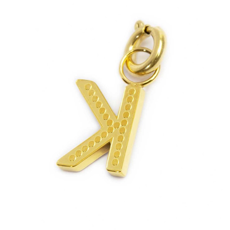 Charm lettera K con cristalli - Desidero