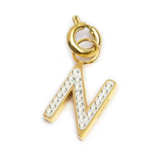 Charm lettera N con cristalli - Desidero