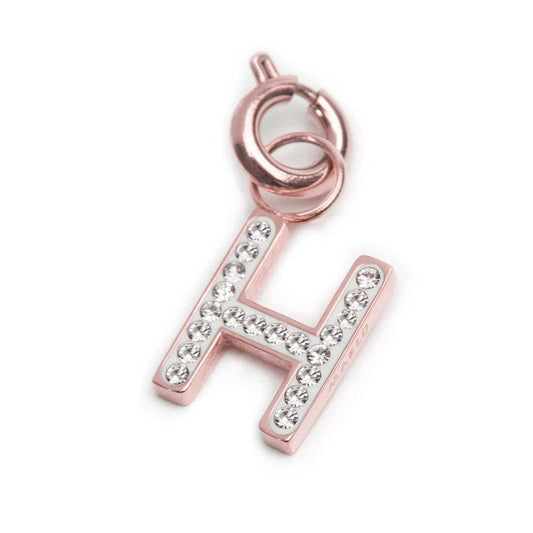 Charm lettera H con cristalli - Desidero