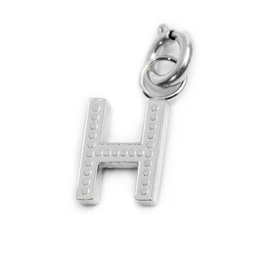 Charm lettera H con cristalli - Desidero