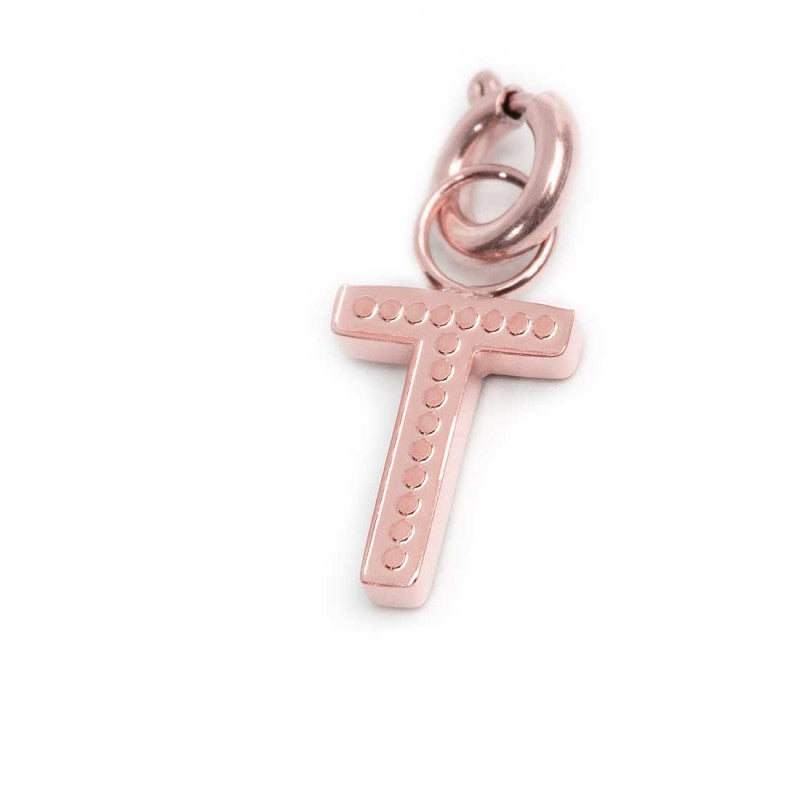 Charm lettera T con cristalli - Desidero