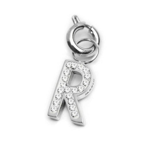 Charm lettera R con cristalli - Desidero