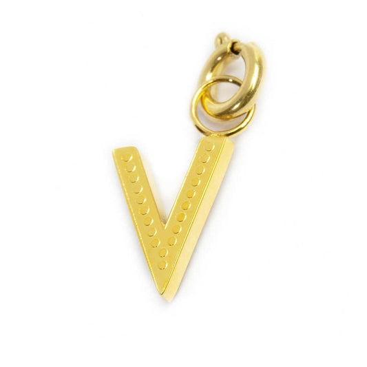 Charm lettera V con cristalli - Desidero