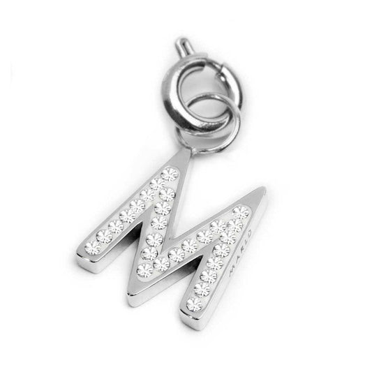 Charm lettera M con cristalli - Desidero