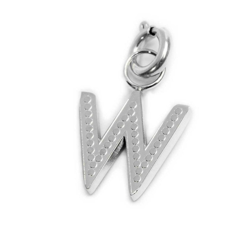 Charm lettera W con cristalli - Desidero