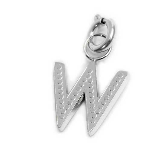 Charm lettera W con cristalli - Desidero