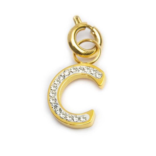 Charm lettera C con cristalli - Desidero