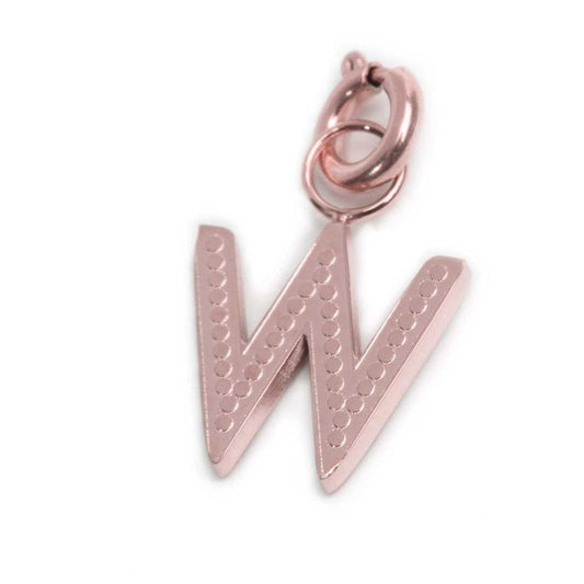 Charm lettera W con cristalli - Desidero