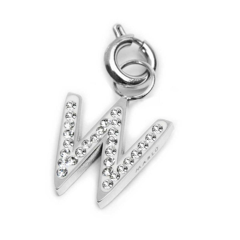 Charm lettera W con cristalli - Desidero