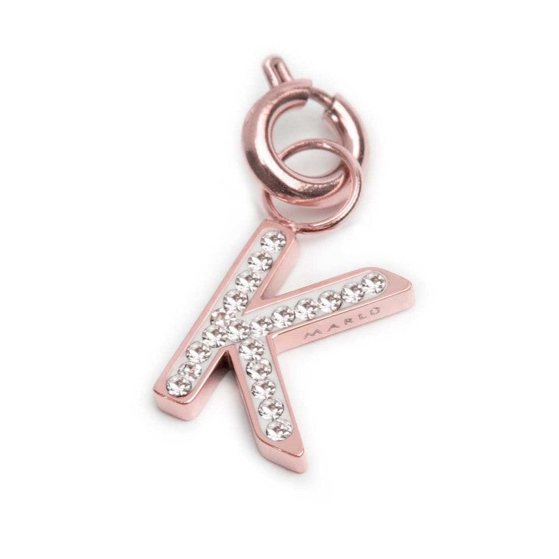 Charm lettera K con cristalli - Desidero